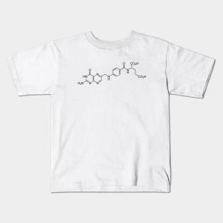 Vitamin B9 Folic Acid C19H19N7O6 Molecule Kids T-Shirt